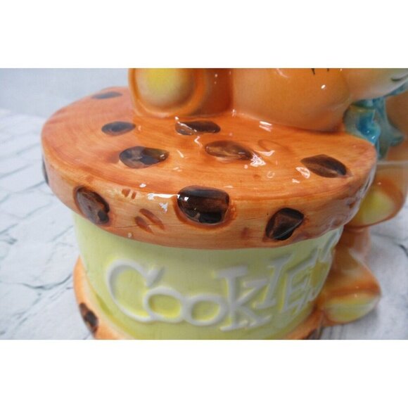 Vintage Melody Musical Teddy Bear Cookie Jar plays 'You Light Up My Life' TESTED - Picture 4 of 6